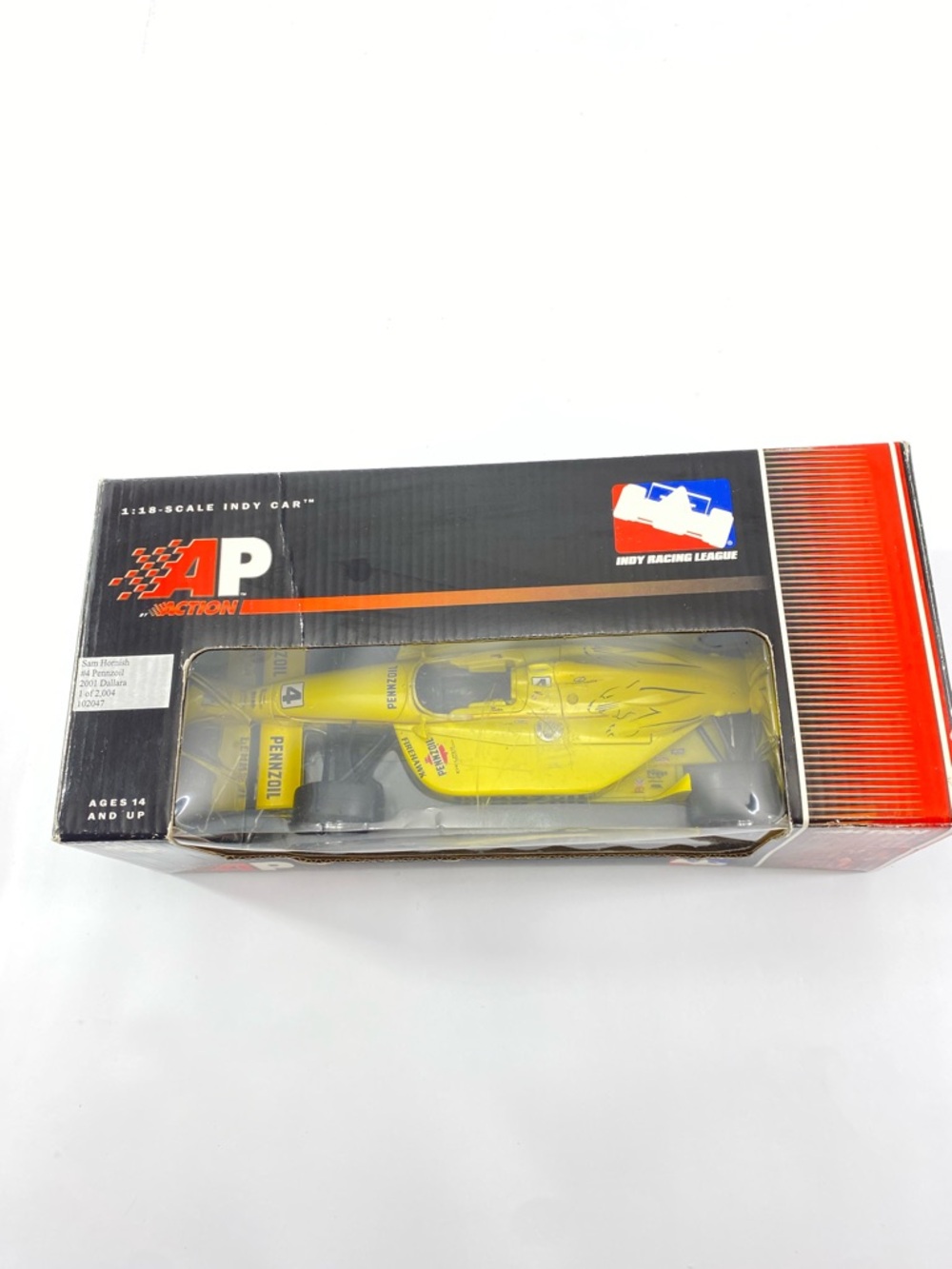 AP Action Collectibles Indy Racing League:SAM HORNISH #4 Pennzoil 2001 Dallara